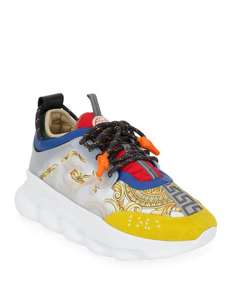 versace sneakers men chain reaction|cheap Versace chain reaction sneakers.